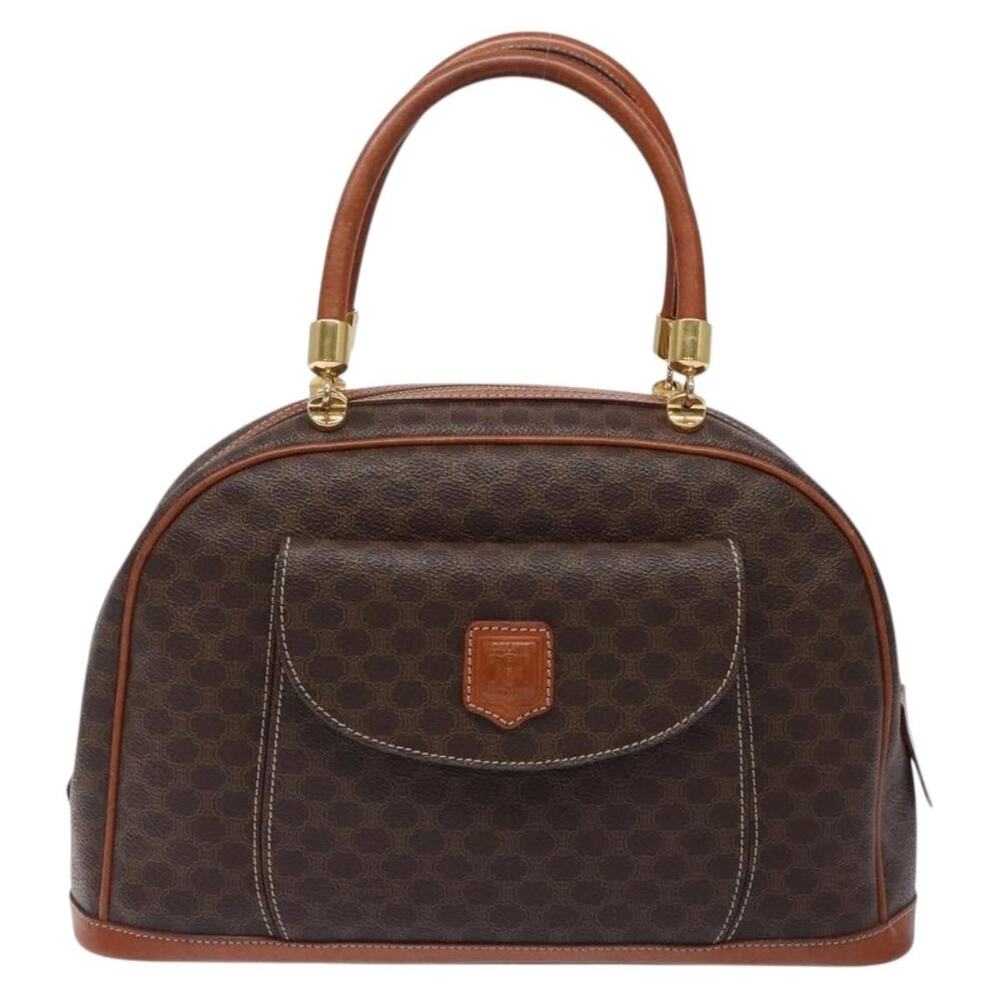 Celine Macadam Handbag Brown
